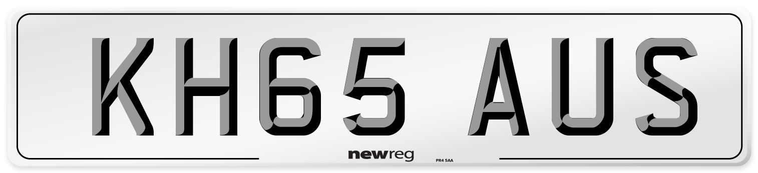 KH65 AUS Number Plate from New Reg